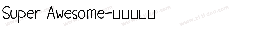 Super Awesome字体转换